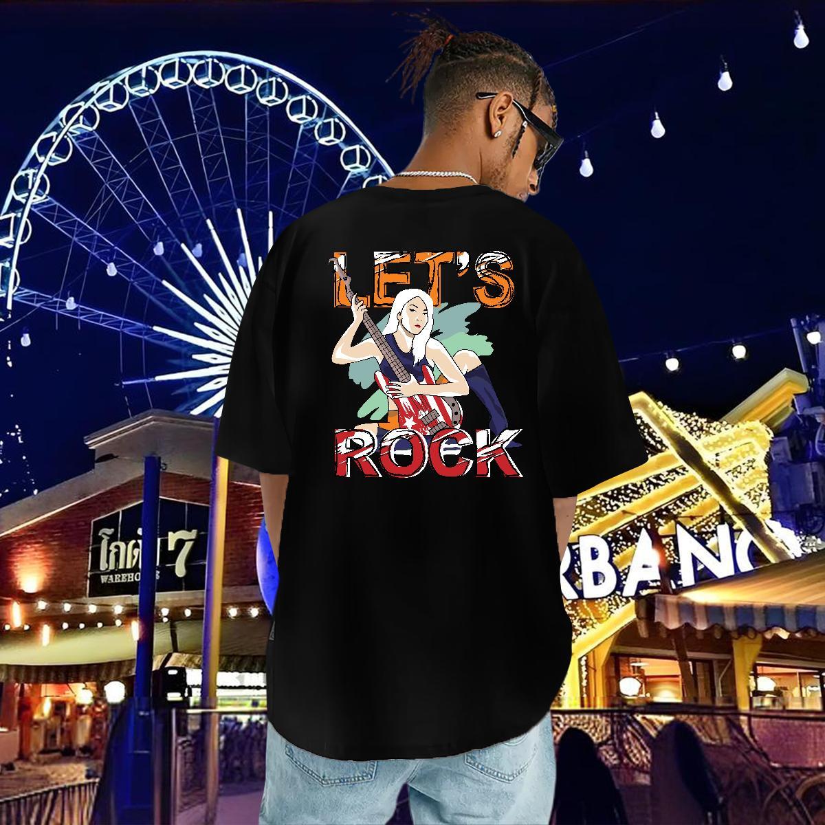 Designer Fashion T shirt character Tee Shirt 100% Cotton 230g Hip Hop Street Loose DIY Printed Short Sleeve O-Neck Men Tops Tees