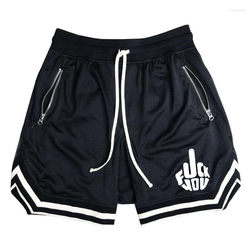 CNLONGBIDA Mens Shorts Summer Basketball Male Casual Sports Mesh Fitness Short Trousers Breathable Five Points Pant Running Clothing