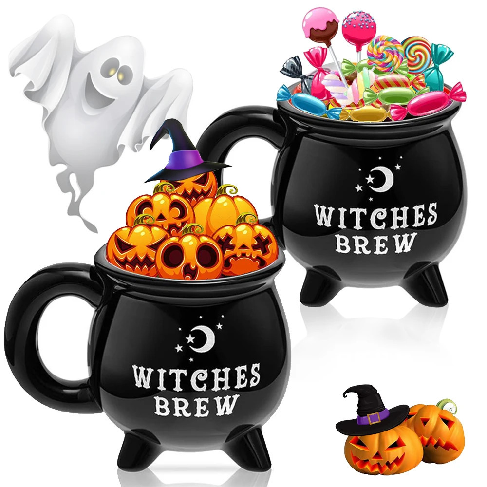 1 piece witch brewed coffee cup 350ml118oz ceramic water summer drink birthday gift 240806