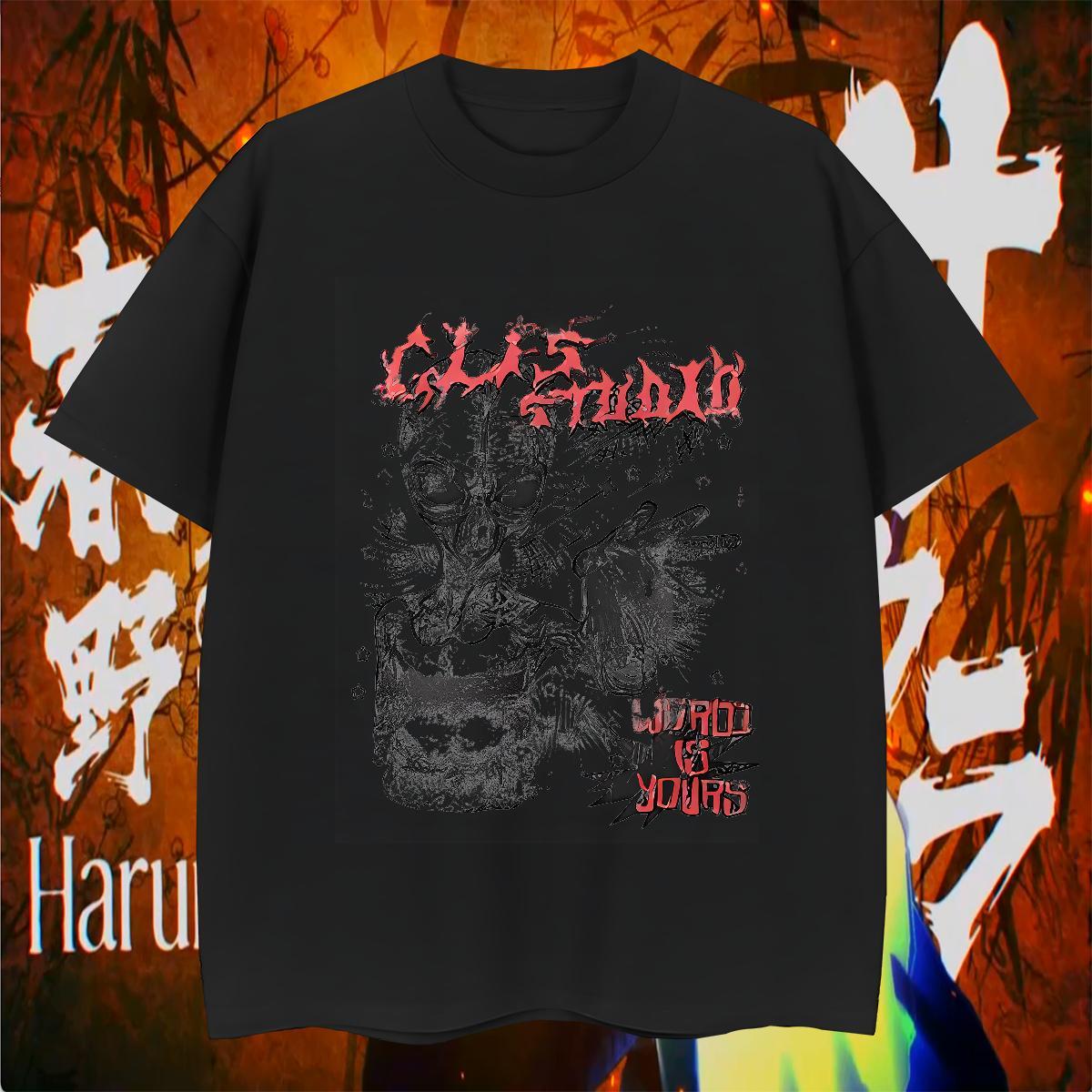Fashion T Shirts Men skull Tees 230g 100% Cotton Summer Casual Cool Customized Pure Cotton Couples T Shirts