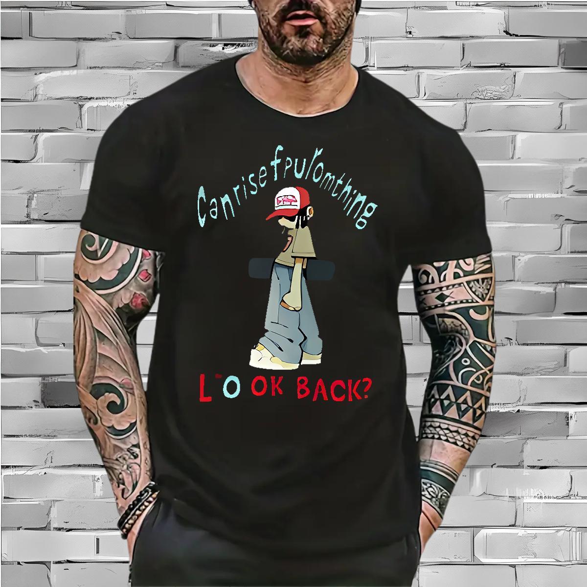 DIY Customized Man T Shirts character Top Tees 230g 100% Cotton Street Casual Cool Design Floral Print O Neck Short Sleeves Men Tshirts