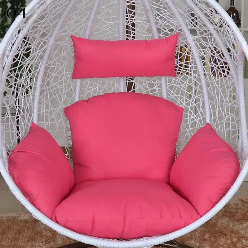 Hanging Swing Egg Chair Cushion Cover Patio Large Round Papasan Pad Detachable Garden Lounger Cushion Cover No Filling 240806