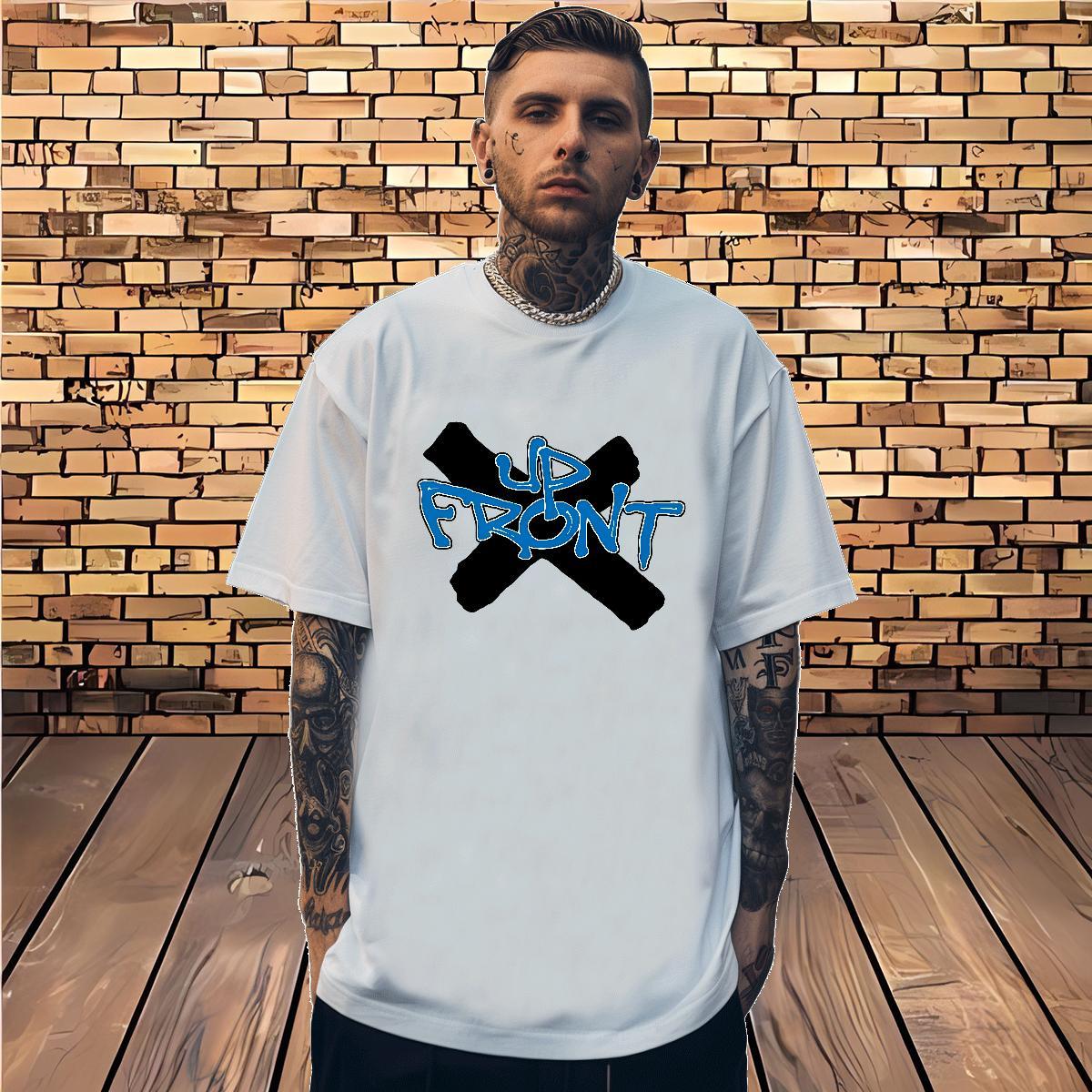 New Mens T Shirts letter Clothings 230g Cotton High Street Hip Hop Free Shipping Anime Print Breathable Short Sleeve Men Clothes T-Shirt