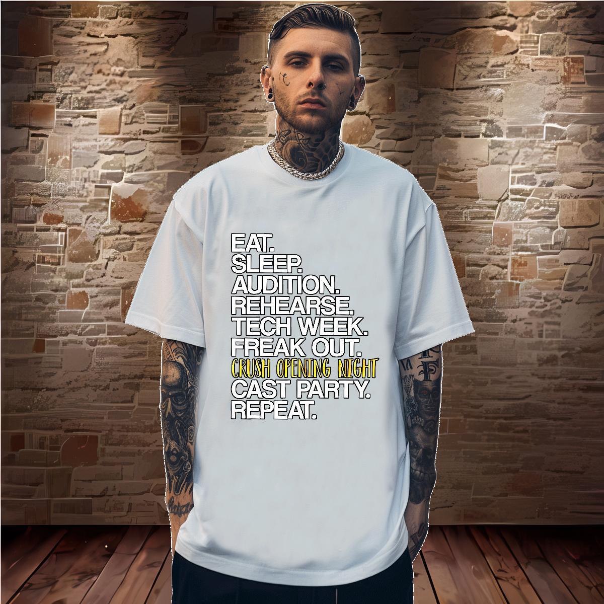 Customized Mens T Shirts letter Wear 100% Cotton 230g Casual Daily Wear TOP Quality Custom Printing Crew Neck Tshirts