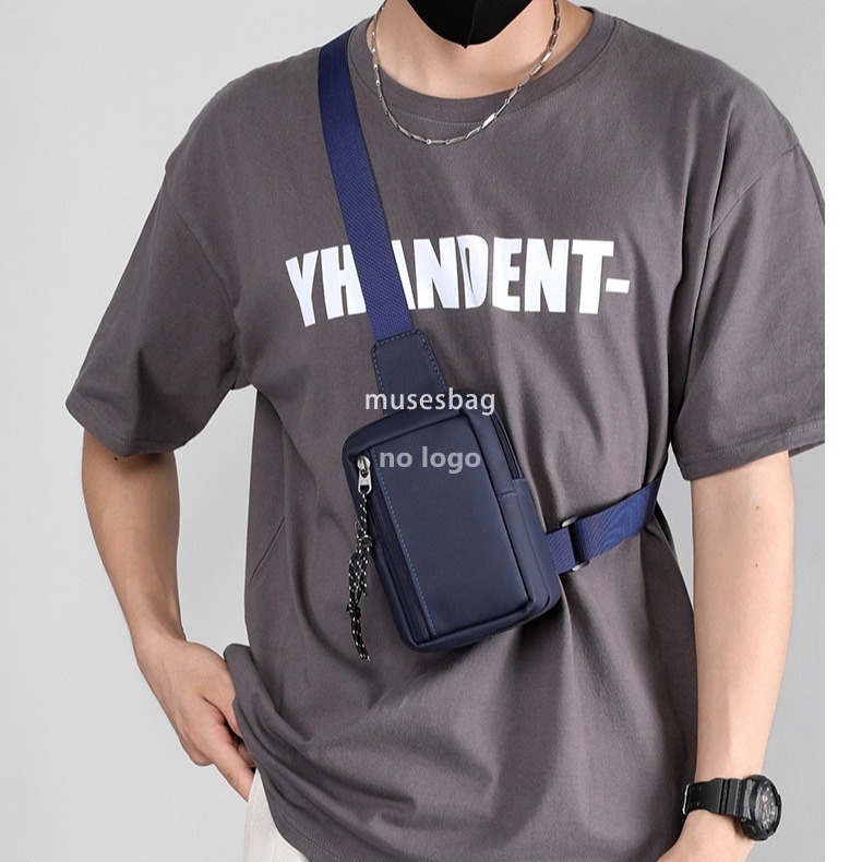 New men's small chest bag personality crossbody mini youth fashion portable waterproof outdoor street trend cross-border
