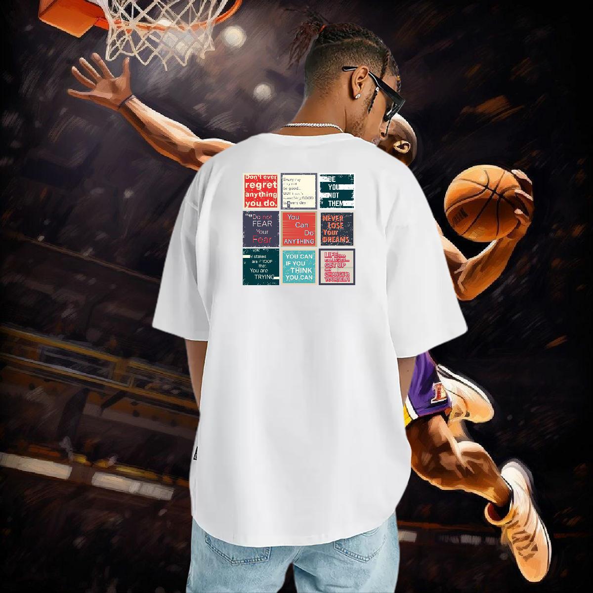 2024 Summer Man T Shirts letter Tops Tees 100% Cotton 230g Summer Casual Loose Fit Custom Anime Breathable Short Sleeve Mens Tshirts