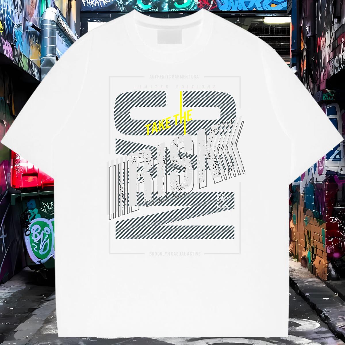 2024 DIY T-Shirts letter Clothings 230g Cotton Casual Beach Soft Custom Print Oversized Round Neck Short Sleeve Men Tshirts