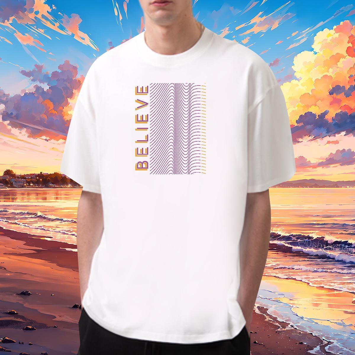 Fashion Designer T-Shirts letter Polos 230g 100% Cotton Casual Daily Wear Unisex DIY Printed Round Neck Short Sleeve Mens Tshirts