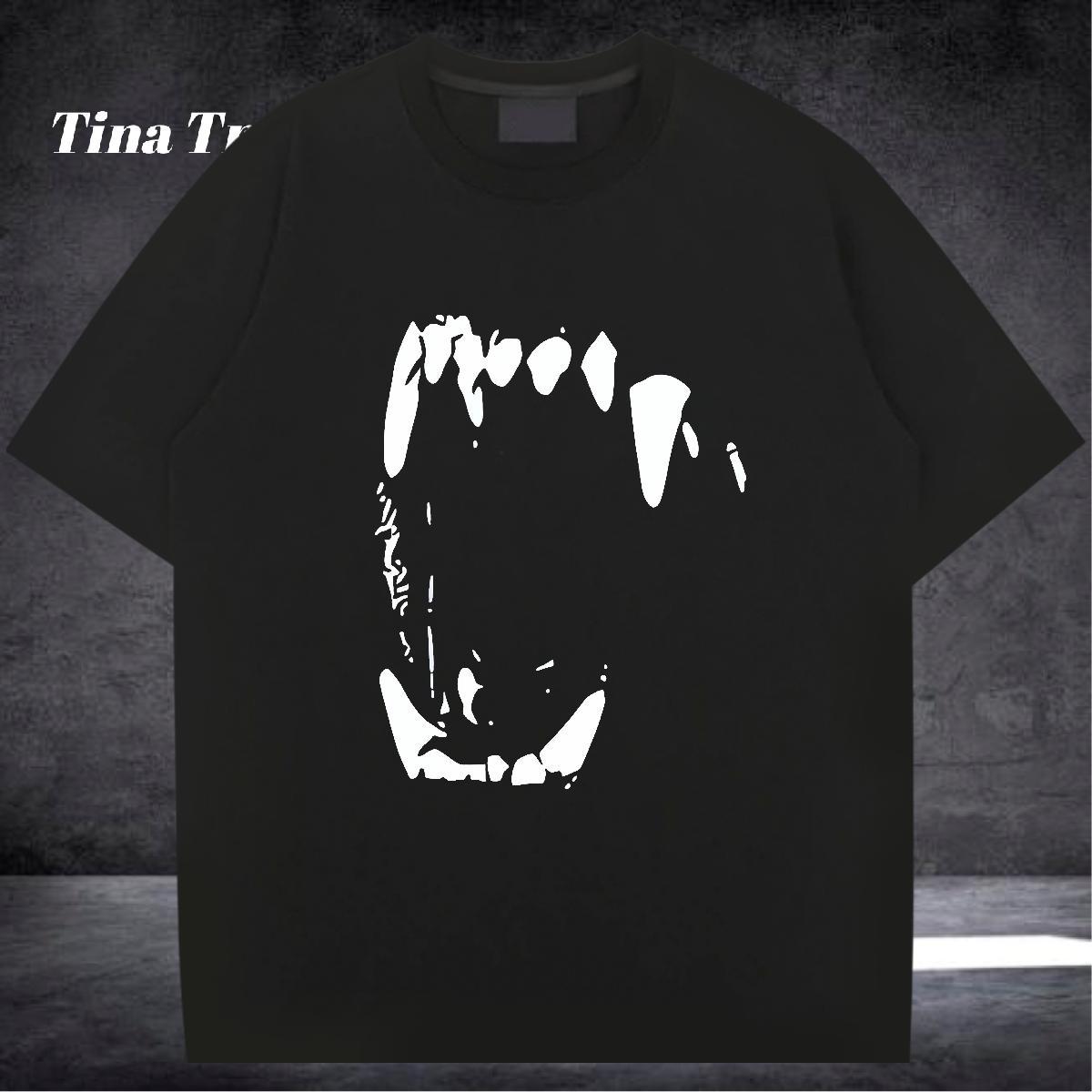 New Designer T-Shirts for Men skull Clothings 230g Cotton Home Outdoor Unisex Custom Print Oversized O-Neck Short Sleeve Tshirt for Man Woman