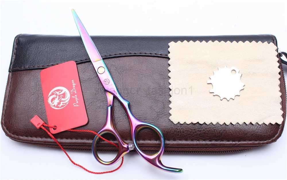 Z1005 6 JP Steel Purple Dragon Multi Professional Hairdressing Thinning Shears Regular Scissors Style Tools Human Hair ScissorsXJ240807
