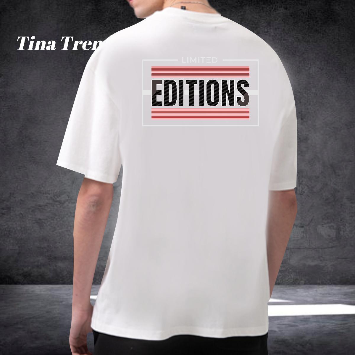 Fashion New T-Shirts letter Tops 100% Cotton 230g Street wear Hip Hop Loose Fit Plus Size Cartoon O Neck Short Sleeves Tshirts