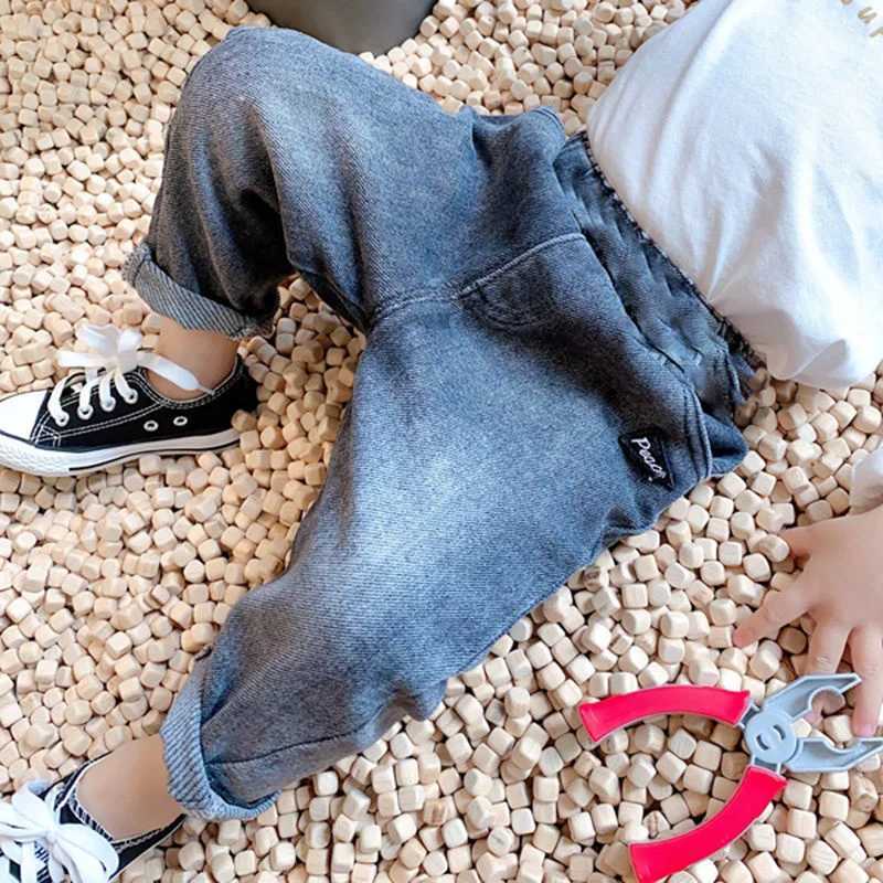Jeans Boys Jean Pants Long Trousers Cotton 2024 Graceful Spring Autumn Babys Kids Pants Teenagers Outwear Childrens Clothing