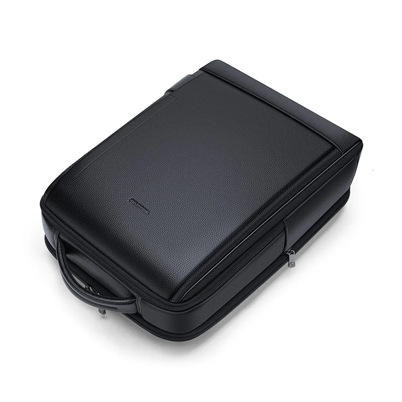 Mens backpack British style leather mens business top layer cowhide multifunctional travel computer 240807