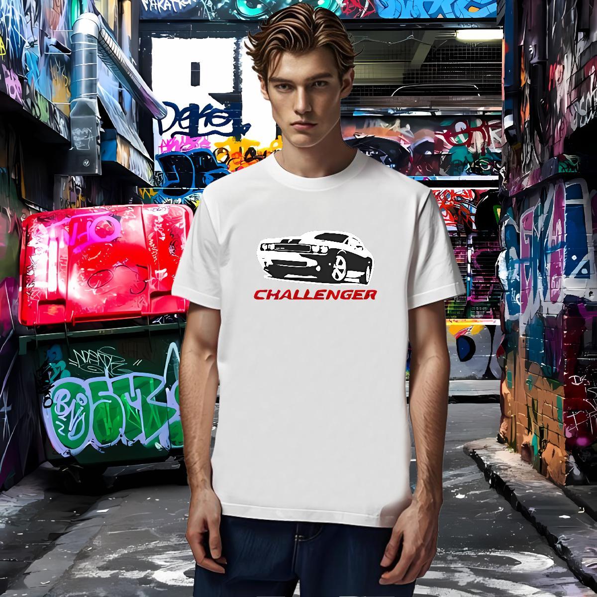 Brand T shirt car Tops 100% Cotton 230g Daily Outfit Wholesale Cartoon Print Crew Neck Breathable Tshirt for Man Woman