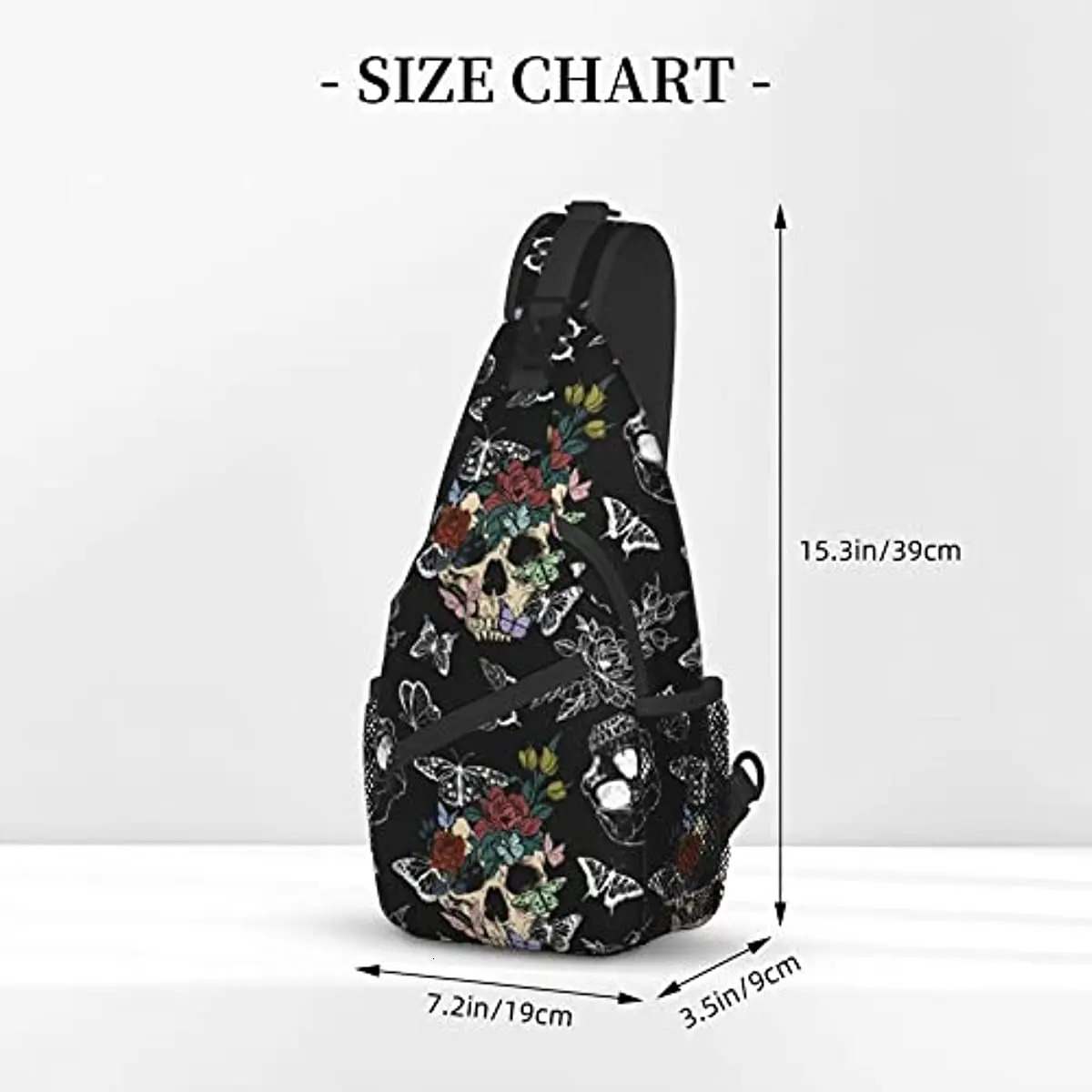 Skeleton Strap Daypacks Adjustable Rope Cross Shoulder Bag Travel Hiking Bike 240807