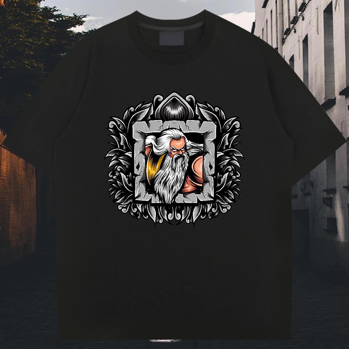 DIY Mens T Shirts portrait Tees 230g Pure Cotton Street Unisex DIY Printed Crew Neck Tshirt for Man Woman