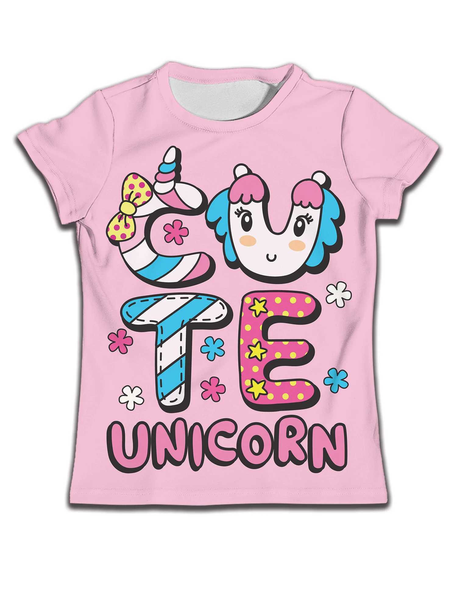 Clothing childrens girls T-shirts childrens printed short sleeved T-shirts cartoons childrens clothing boys clothing boys topsW240718