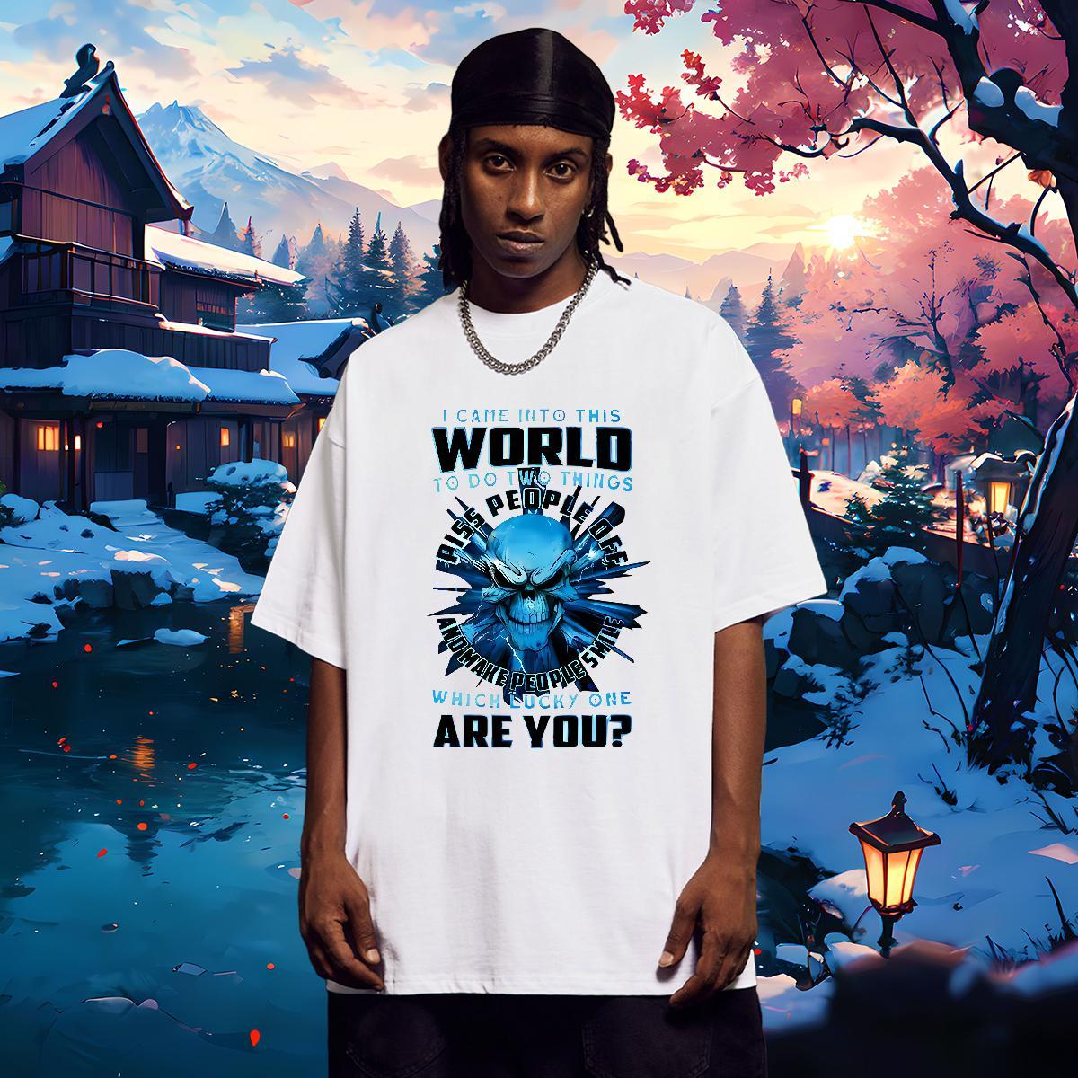 Custom Man T Shirts letter Wear 230g Pure Cotton Sport Popular Cartoon Printing L-4XL Breathable Short Sleeve Tshirt for Man Woman