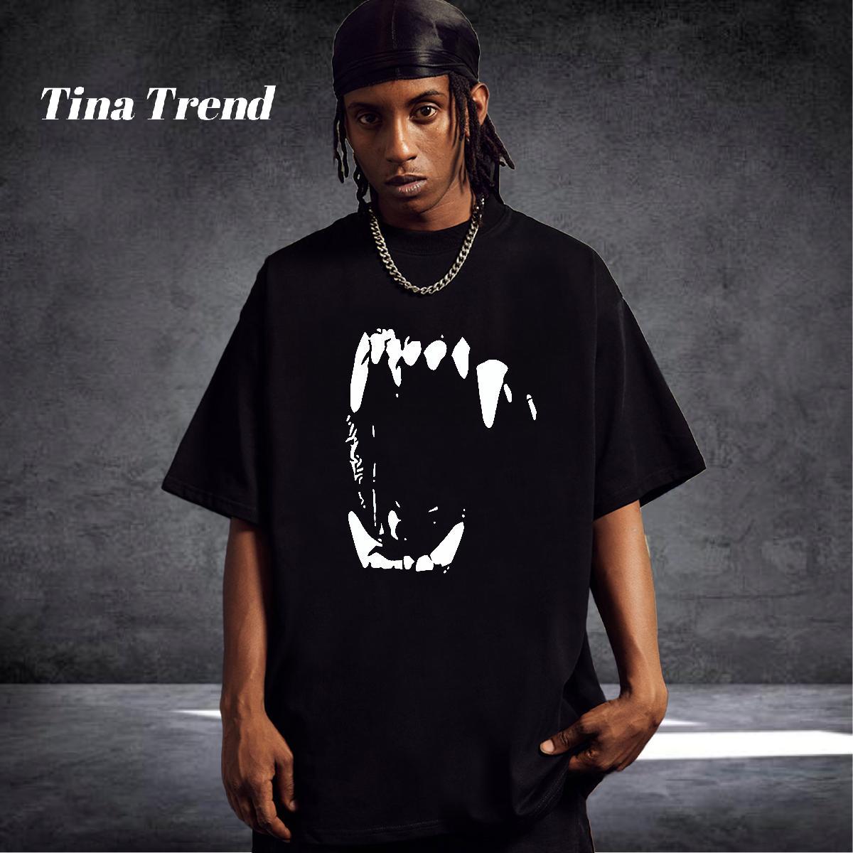 New Designer T-Shirts for Men skull Clothings 230g Cotton Home Outdoor Unisex Custom Print Oversized O-Neck Short Sleeve Tshirt for Man Woman