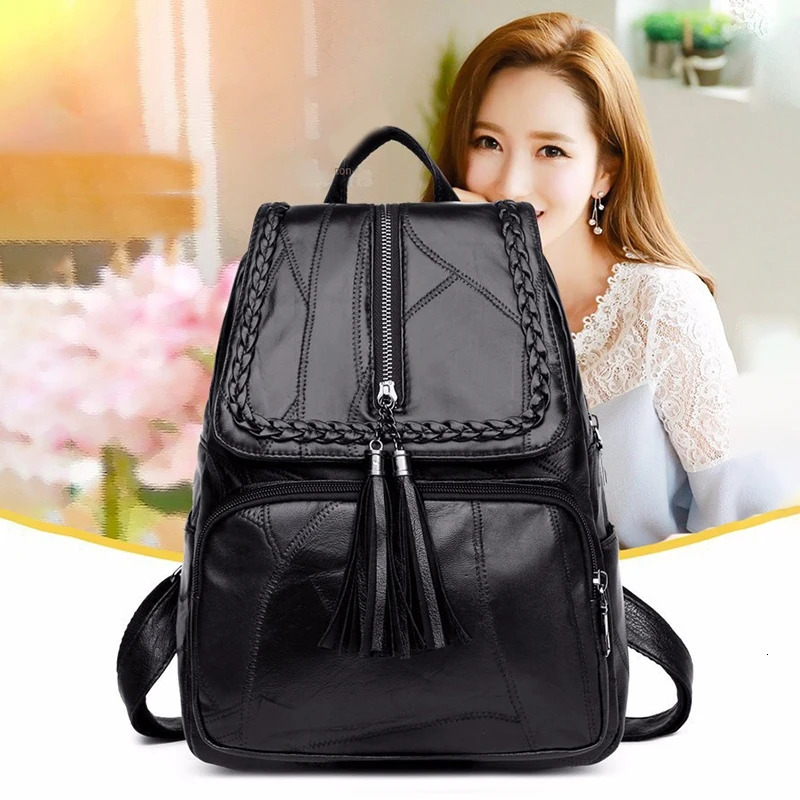 PU Leather Fashion Womens Backpack Large Capacity Cosmetics Makeup Bag Travel Storage Girls 240807