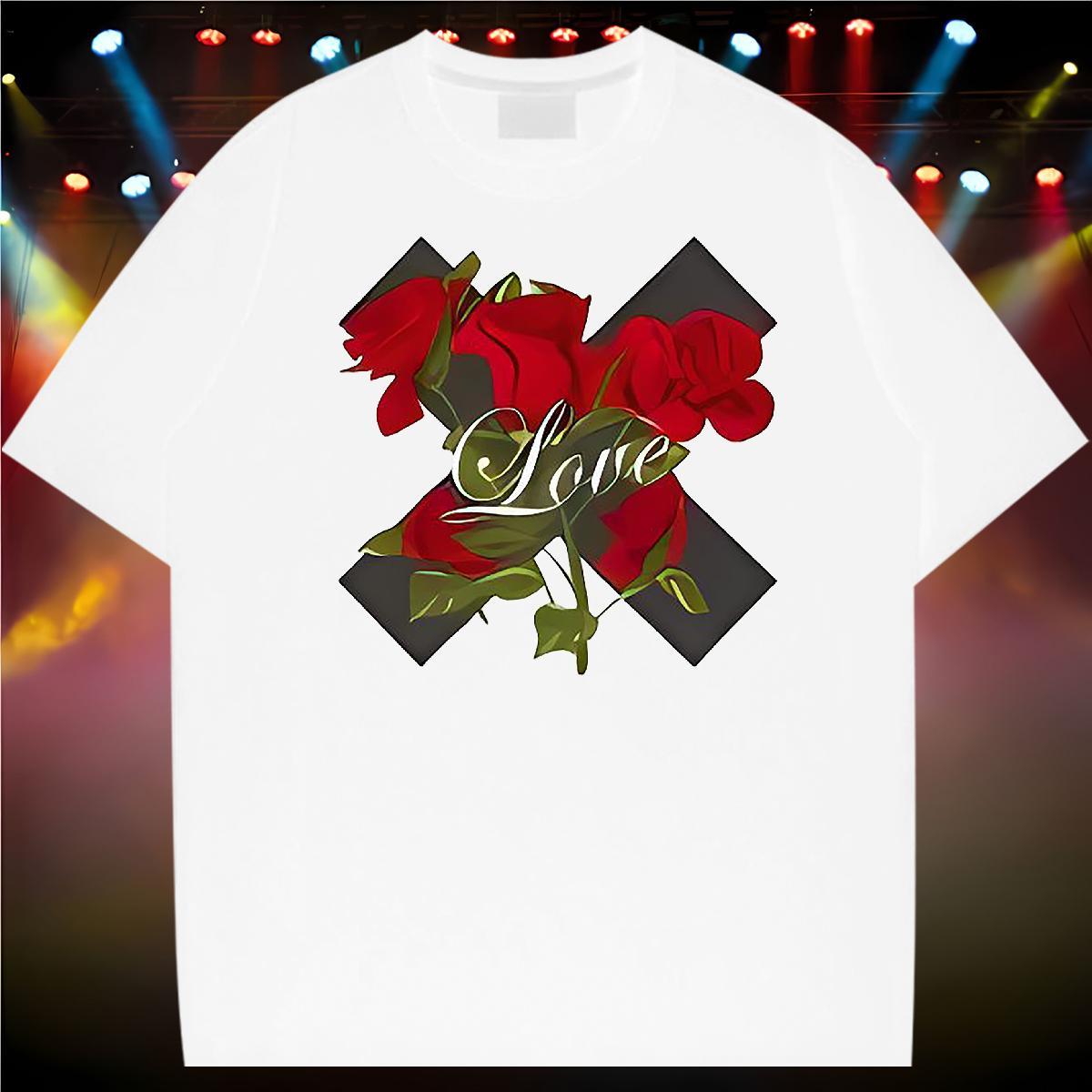 New Mens T Shirts letter Tops Tees 100% Cotton 230g Street wear Hip Hop Unisex Custom Printing Short Sleeve O-Neck Men Clothes T-Shirt