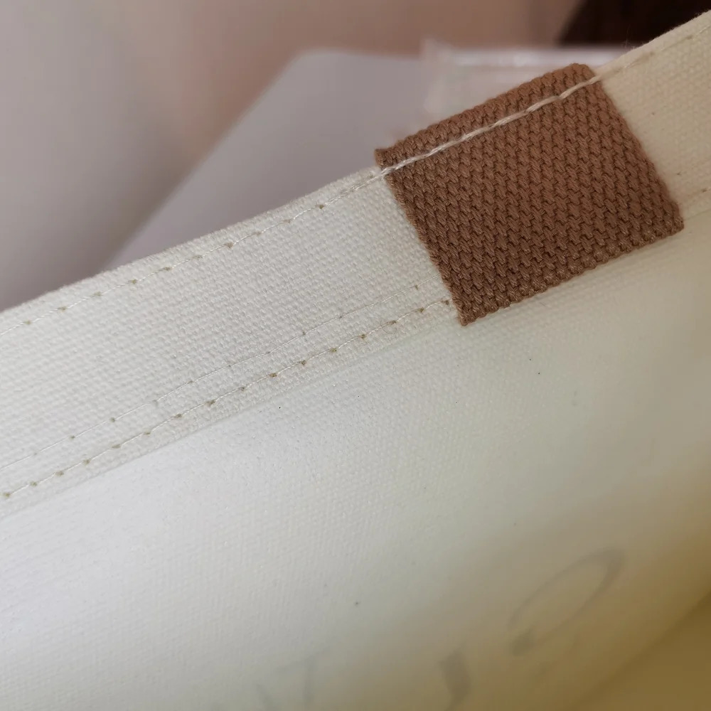 100 piecesbatch customized highquality canvas shopping bags with PVC lining environmentally friendly and reusable printed cotton handbags 240807