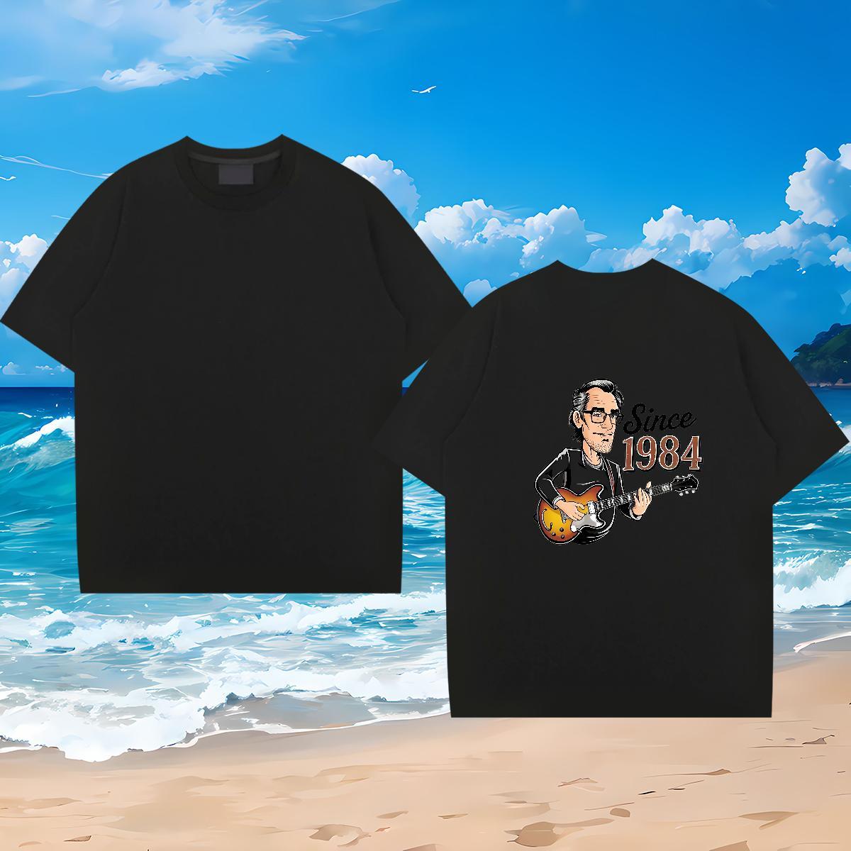 Fashion Design T shirt letter Polos 230g 100% Cotton Casual Daily Wear Classic Oversized 3XL 4XL Crew Neck Men Tees