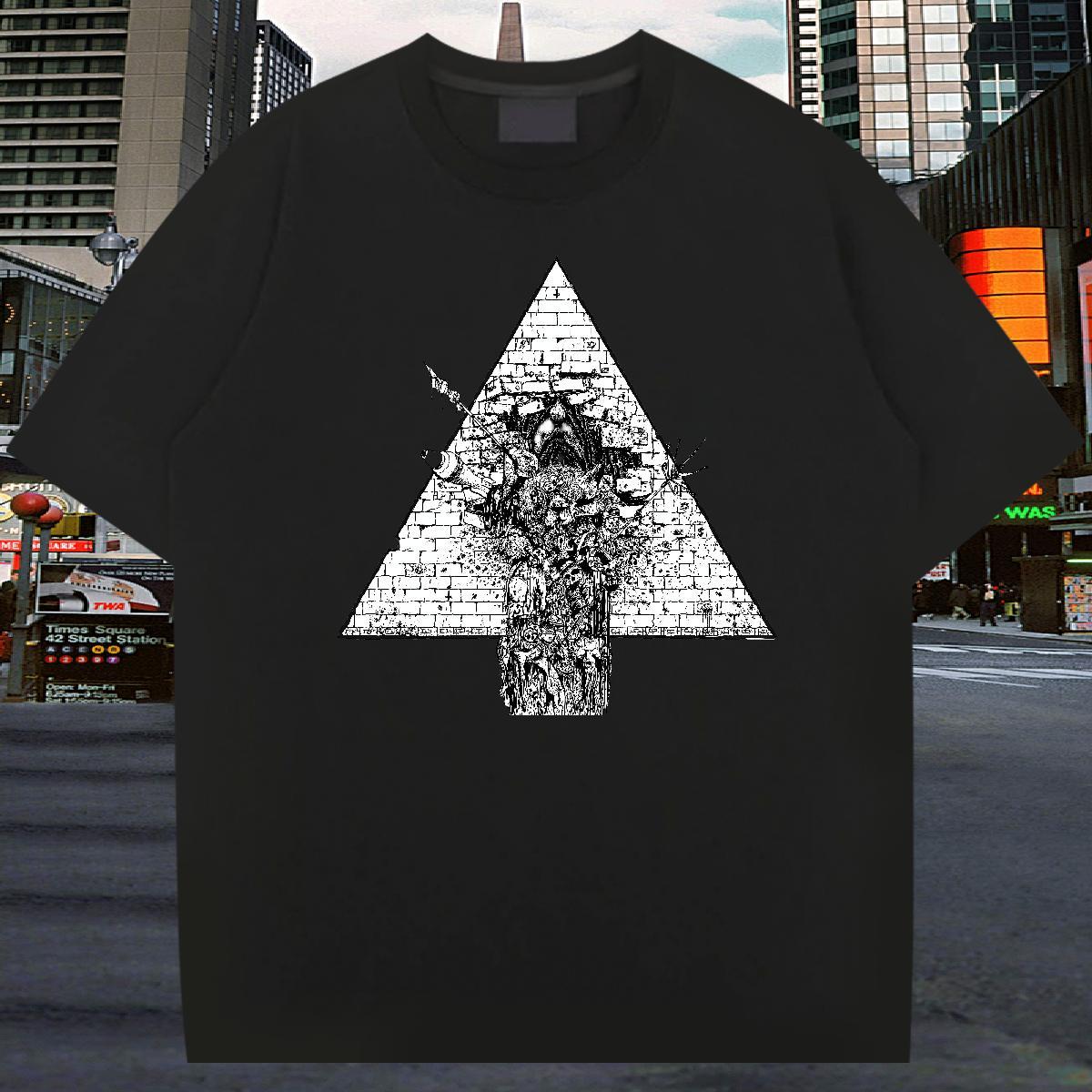 Classic Mens T Shirts eye of the devil Top Tees 230g Cotton Casual Daily Wear Free Shipping Custom Anime Breathable Crew Neck Men Tshirts
