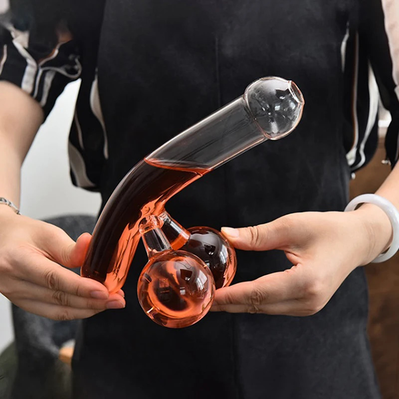 Party Alcohol Mens Birthday Gift Wine Bottle Whiskey Glass Wine Bottle Unique and Interesting High Borosilicate Glass 240822