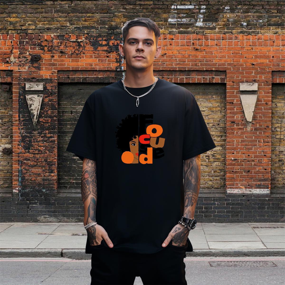 Free Shipping T shirt portrait Wear 230g Cotton Street Loose Fit Custom Anime Breathable Couples T Shirts