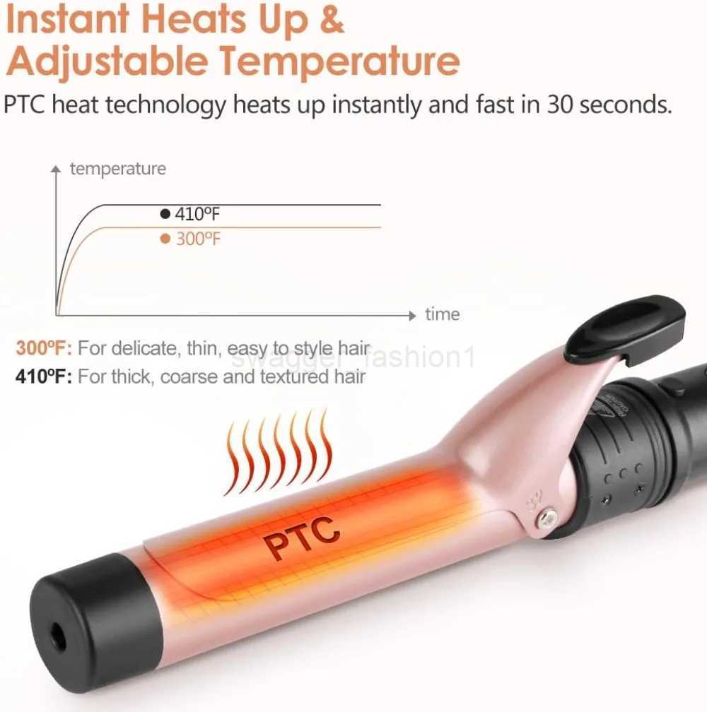 6 in 1 Curling Iron Professional Instant Heated Curling Wand SetXJ240807