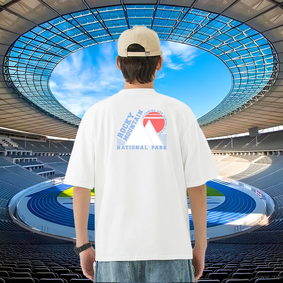 2024 DIY Man T Shirts letter Tees 230g 100% Cotton Summer Casual Loose Customized Short Sleeve O-Neck Tshirts