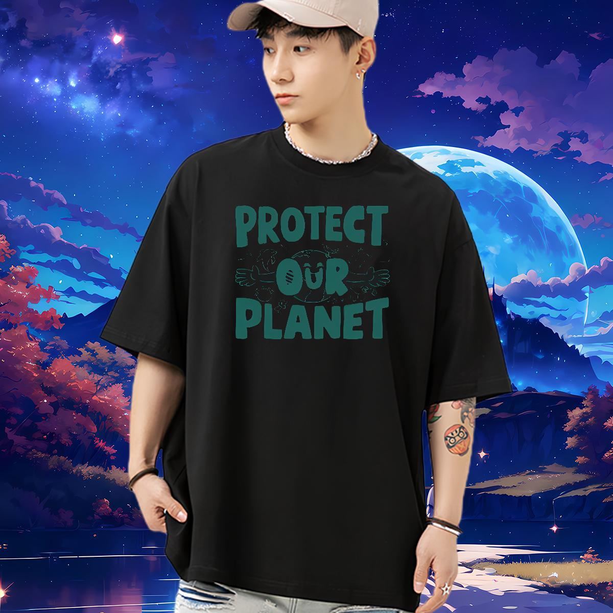 Brand T-Shirts letter Clothings 100% Cotton 230g Hip Hop Wholesale Skull O Neck Short Sleeves Men Tops Tees