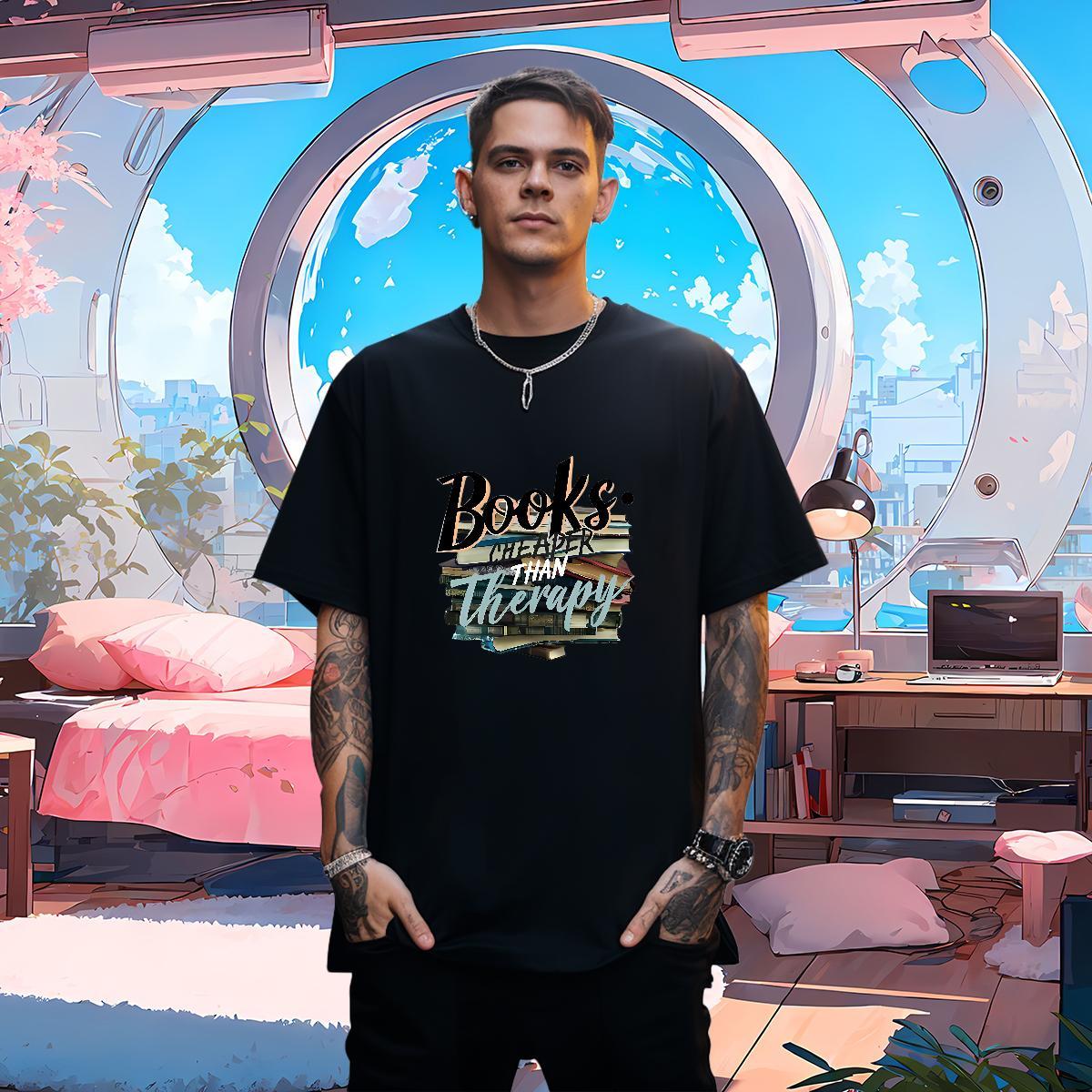 Free Shipping T-Shirts letter Clothings 230g 100% Cotton Hip Hop Loose Anime Print Breathable Short Sleeve Couples T Shirts