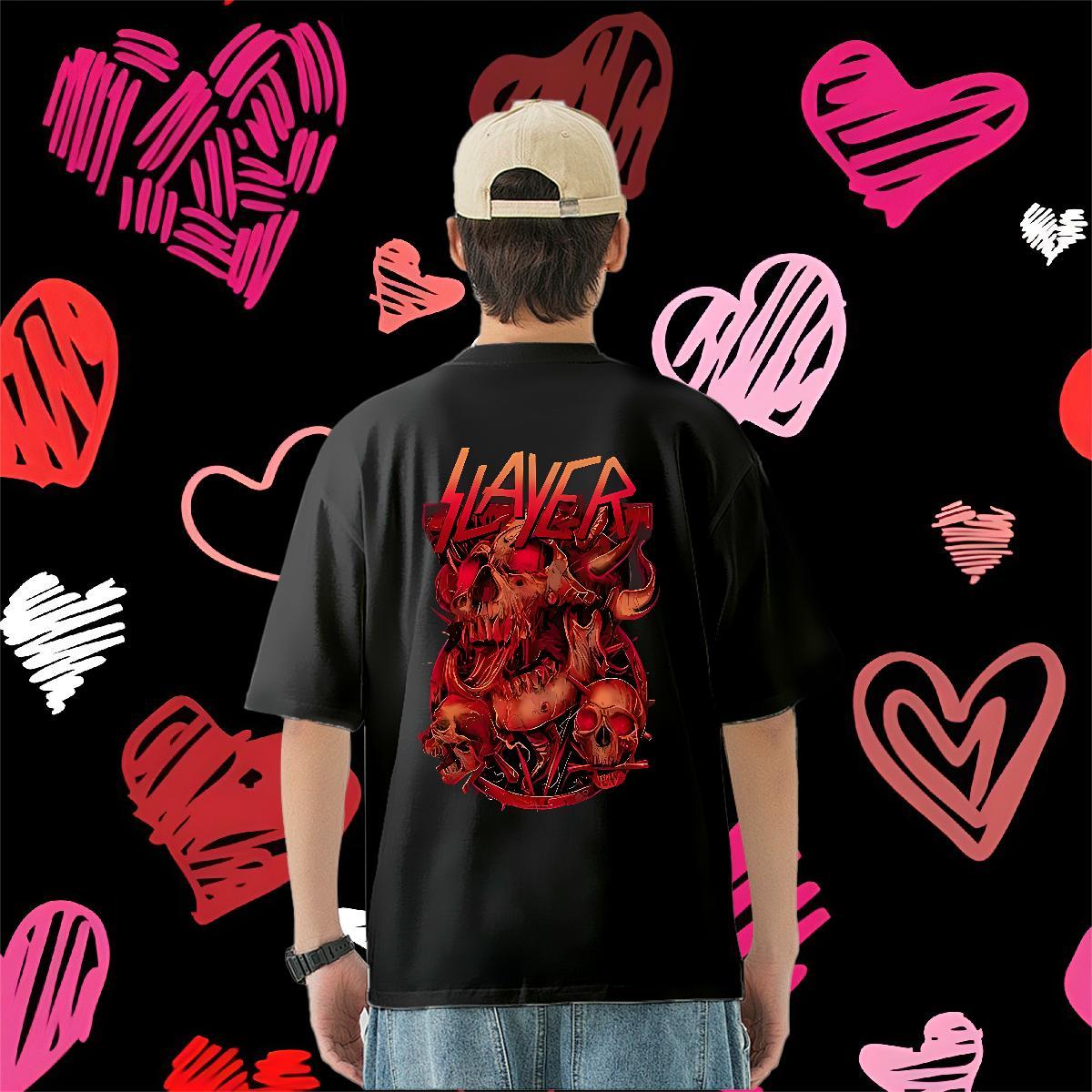 Fashion T-Shirts skull Top Tees 100% Cotton 230g Street wear Hip Hop TOP Quality Black Oversized Short Sleeve O-Neck Men Tshirts