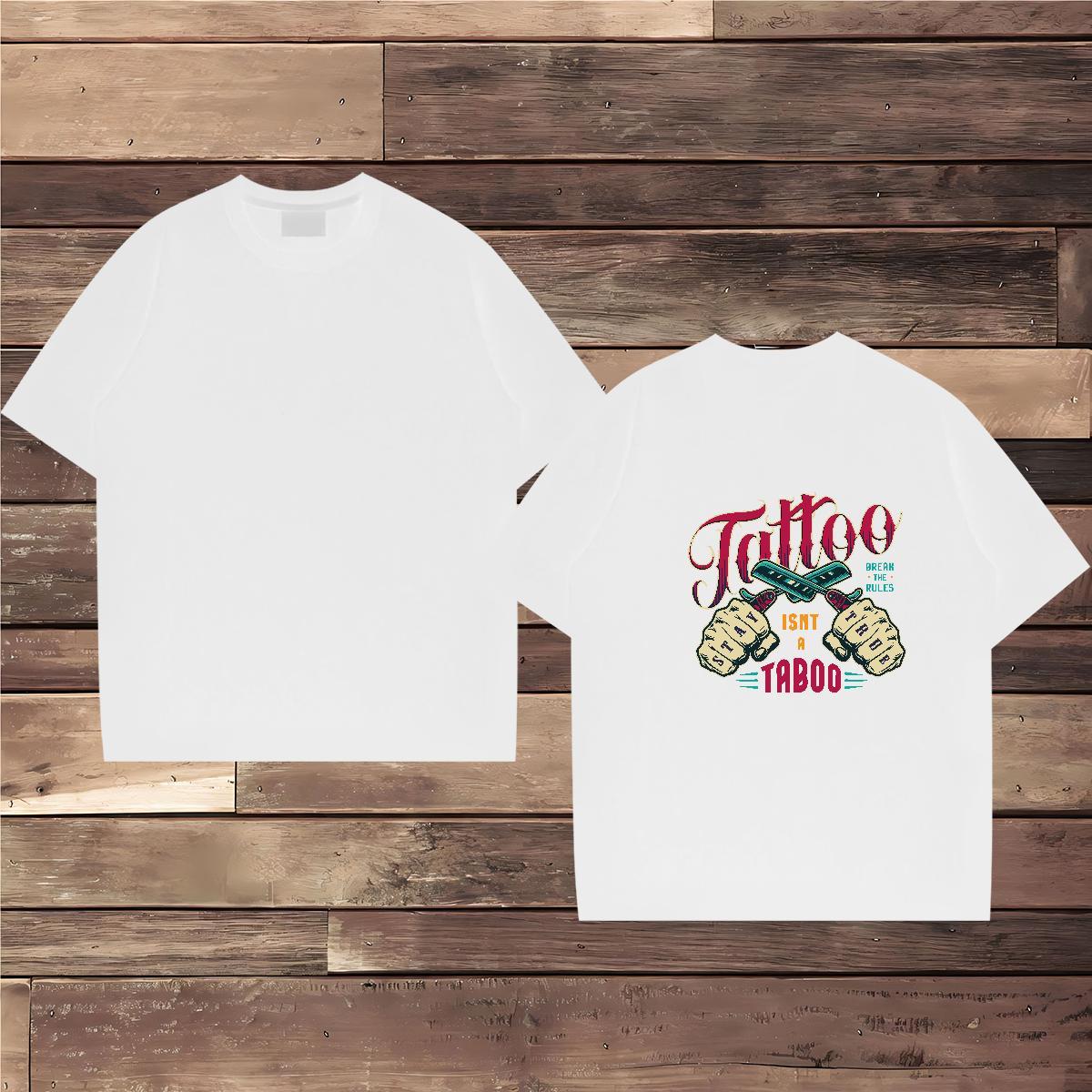 Brand T shirt tool Tee Shirt 230g Pure Cotton Sports Casual Loose Fit DIY Logo Oversized Breathable Short Sleeve Men Tshirts