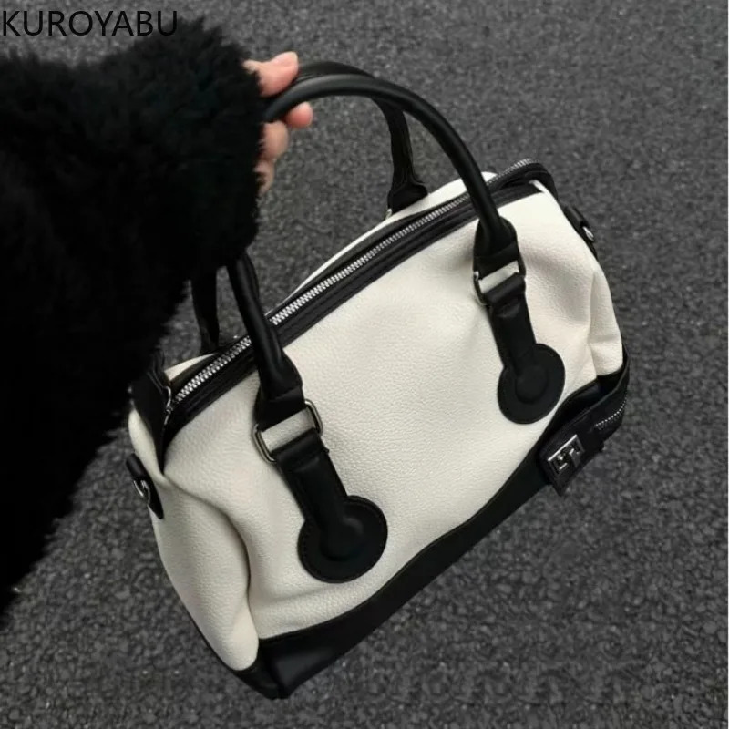 Womens Handbag Boston Vintage Shoulder Bags Large Capacity Crossbody Bag FashionSquare Bag High Quality Top-handle 240805