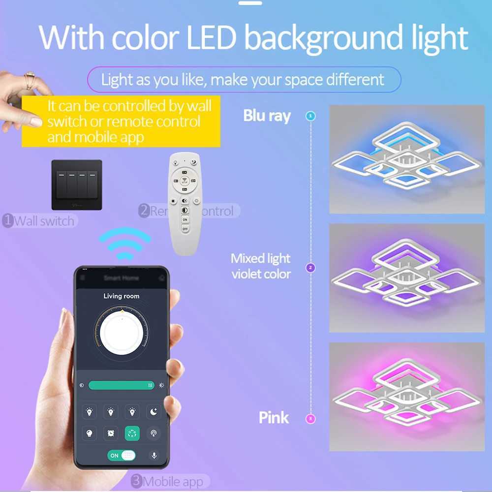 New led Chandelier For Living Room Bedroom kitchern Home chandelier Modern Led Ceiling Chandelier Lamp Lighting chandelier Y240802