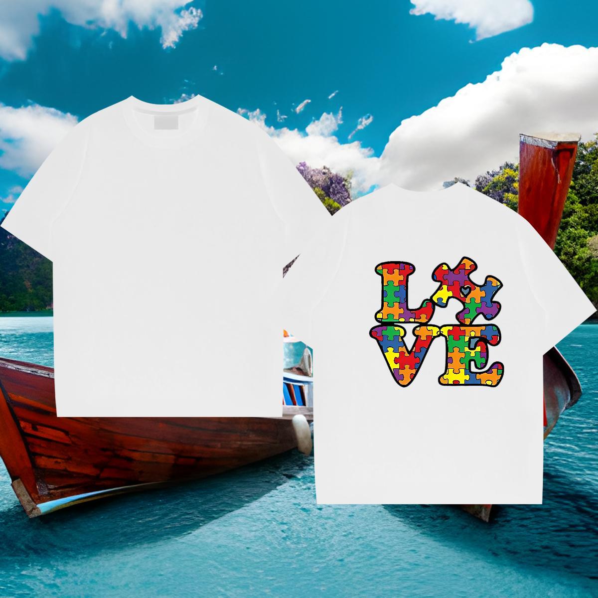 Stylist T Shirt For Man letter Tee Shirt 230g Pure Cotton Anime Printing Street Loose Fit Custom Printing O Neck Short Sleeves Couples T Shirts
