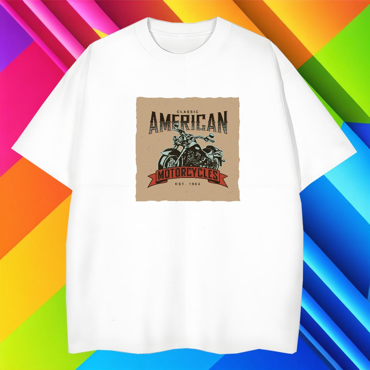 2024 Designer T Shirts Men Motorcycle Top Tees 100% Cotton 230g High Street Hip Hop TOP Quality Skull O Neck Short Sleeves Tshirts