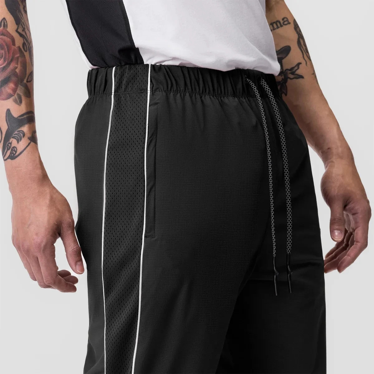Black Loose Casual Pants Men Joggers Gym Fitness Sweatpants Running Sports Quick Dry Trousers Male Training Sportswear Bottoms 240806