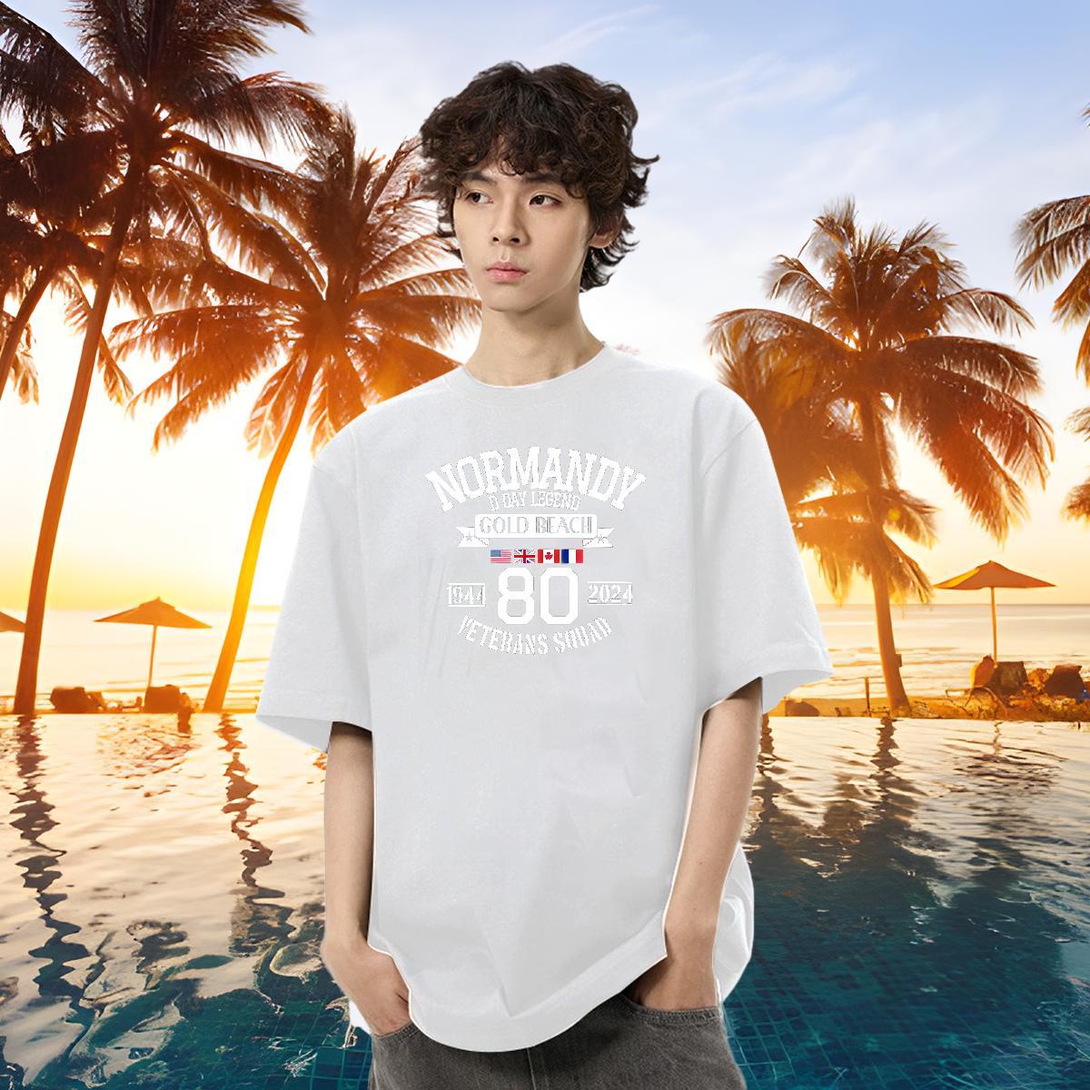 Casual New Mens T Shirts letter Tshirts 230g Cotton Home Outdoor Soft DIY Printed Breathable Short Sleeve Men Tops Tees