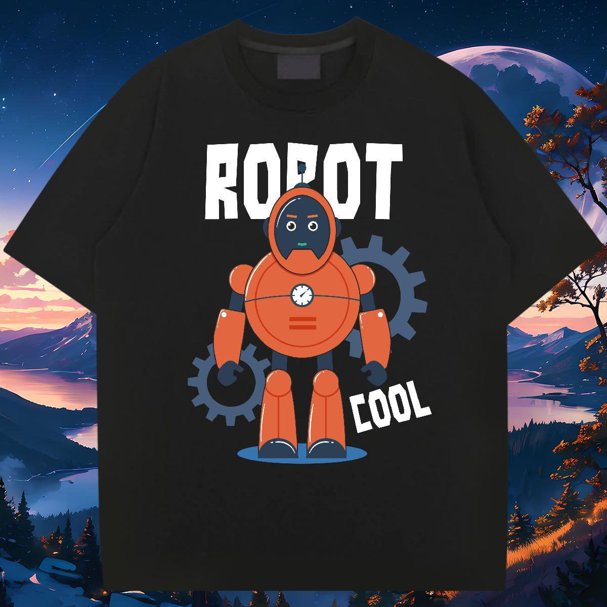 Fashion Men T Shirts ET Tee Shirt 230g 100% Cotton Daily Outfit Cool Graphic Crew Neck Breathable Men Clothes T-Shirt