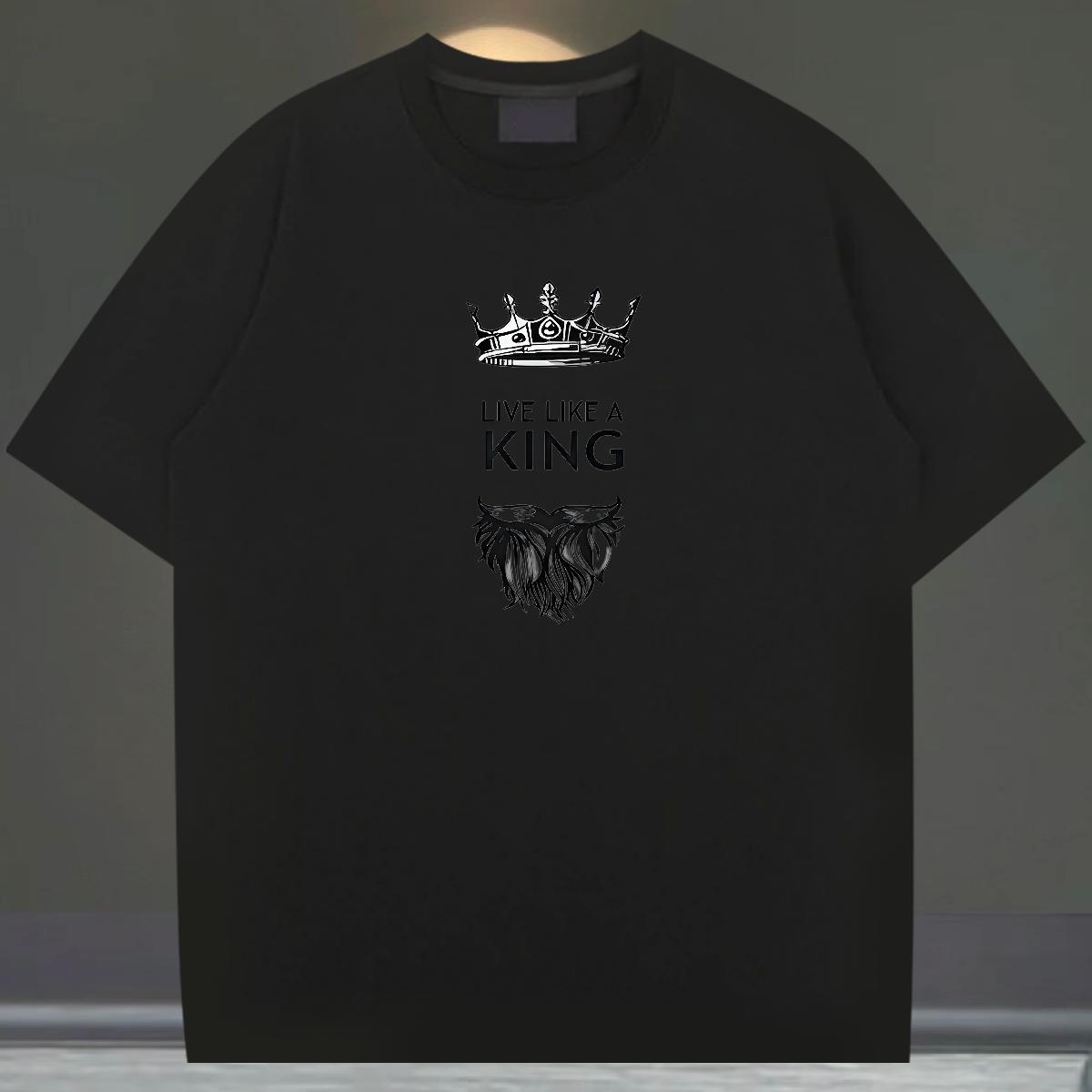 Fashion T shirt letter Tees Shirts 230g Pure Cotton Home Outdoor High Quality DIY Printed O-Neck Short Sleeve Men Tees