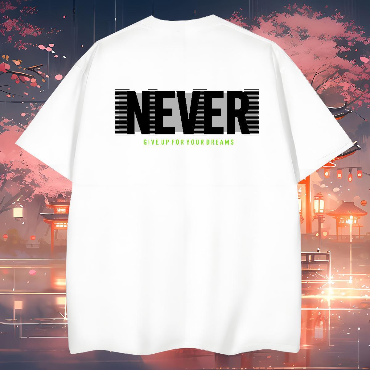 DIY Customized Men T Shirts letter Tops Tees 230g Cotton Summer Casual Unisex Custom Print Oversized Short Sleeve O-Neck Men Tshirts