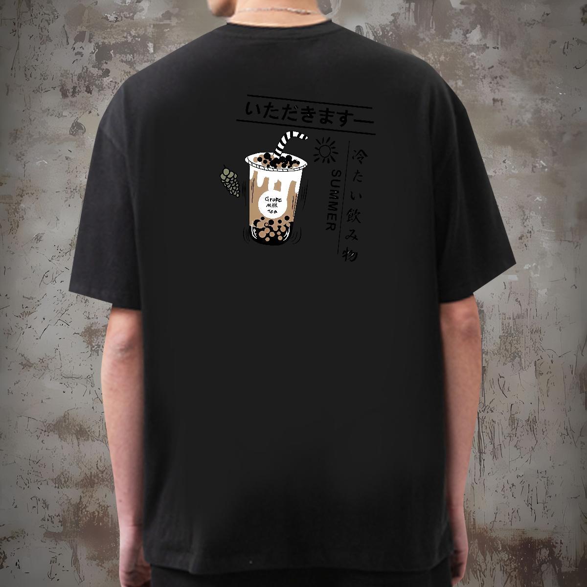 Brand T Shirts Men letter Top Tees 230g Pure Cotton Casual Beach Comfortable Oversized 4XL Breathable Soft Mens Tshirts