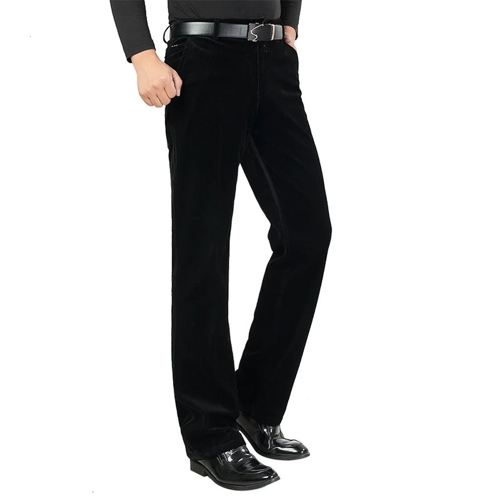 Autumn mens classic Corduroy formal set ultrathin fit business fashion plus size wedding dress 3XMR37 240809