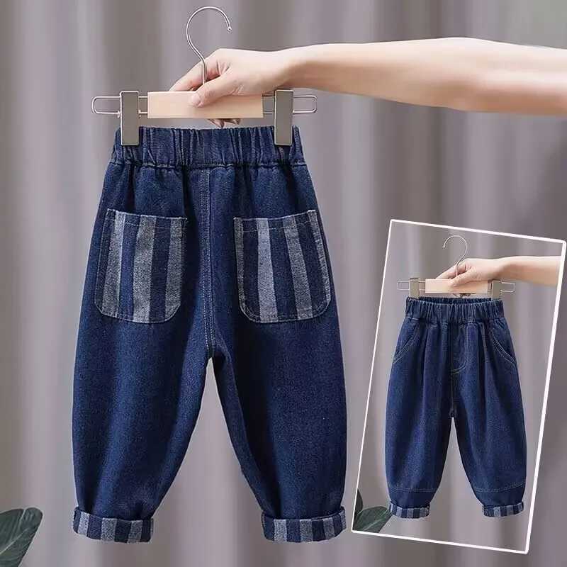 Jeans 2 4 6 7Y Kids Boys Jeans Spring and Autumn New Childrens Baby Casual Pants Girls Loose Trousers Jeans
