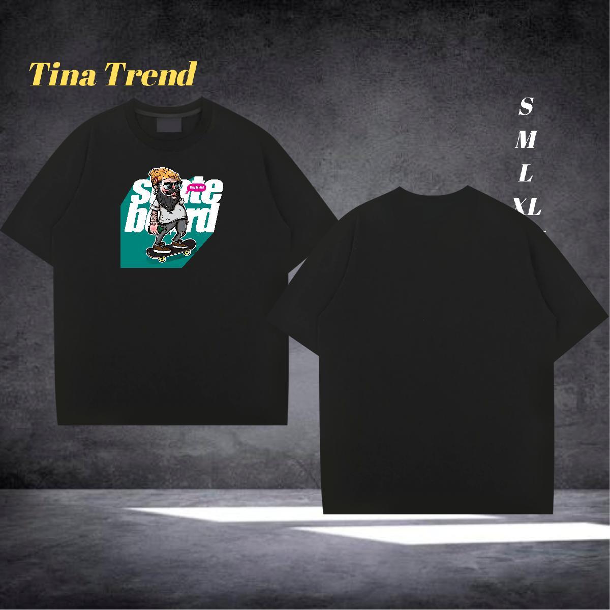 Fashion Designer T shirt person Tshirts 230g 100% Cotton Street wear Hip Hop Cool Skull Short Sleeve O-Neck Men Tshirts