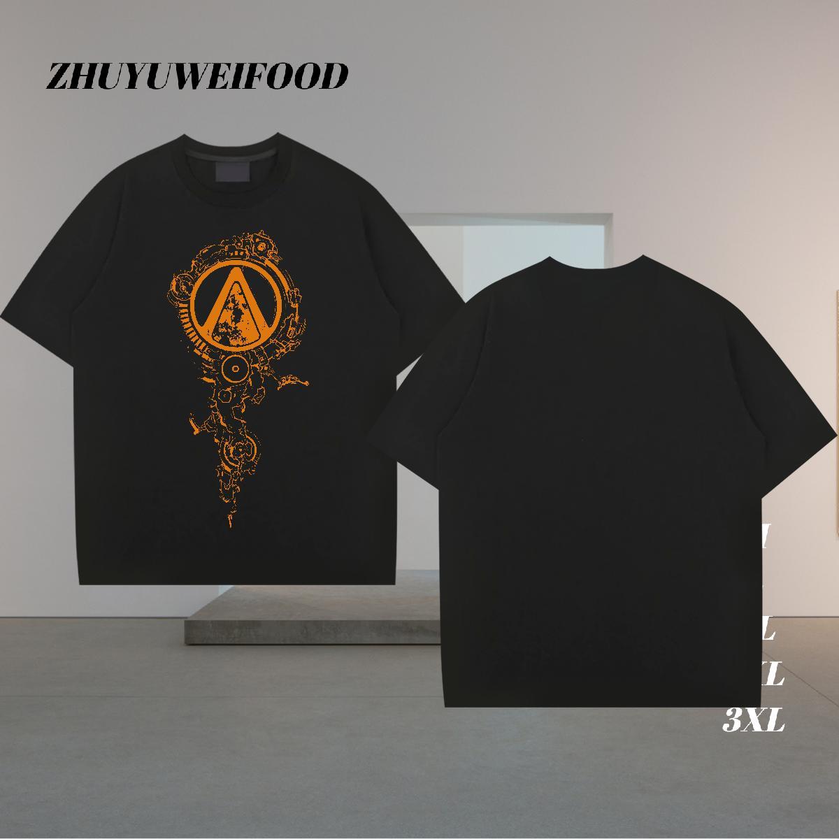 Fashion Man T Shirts eye of the devil Tops 100% Cotton 230g Street Comfortable Black Oversized O Neck Short Sleeves Men Clothes T-Shirt